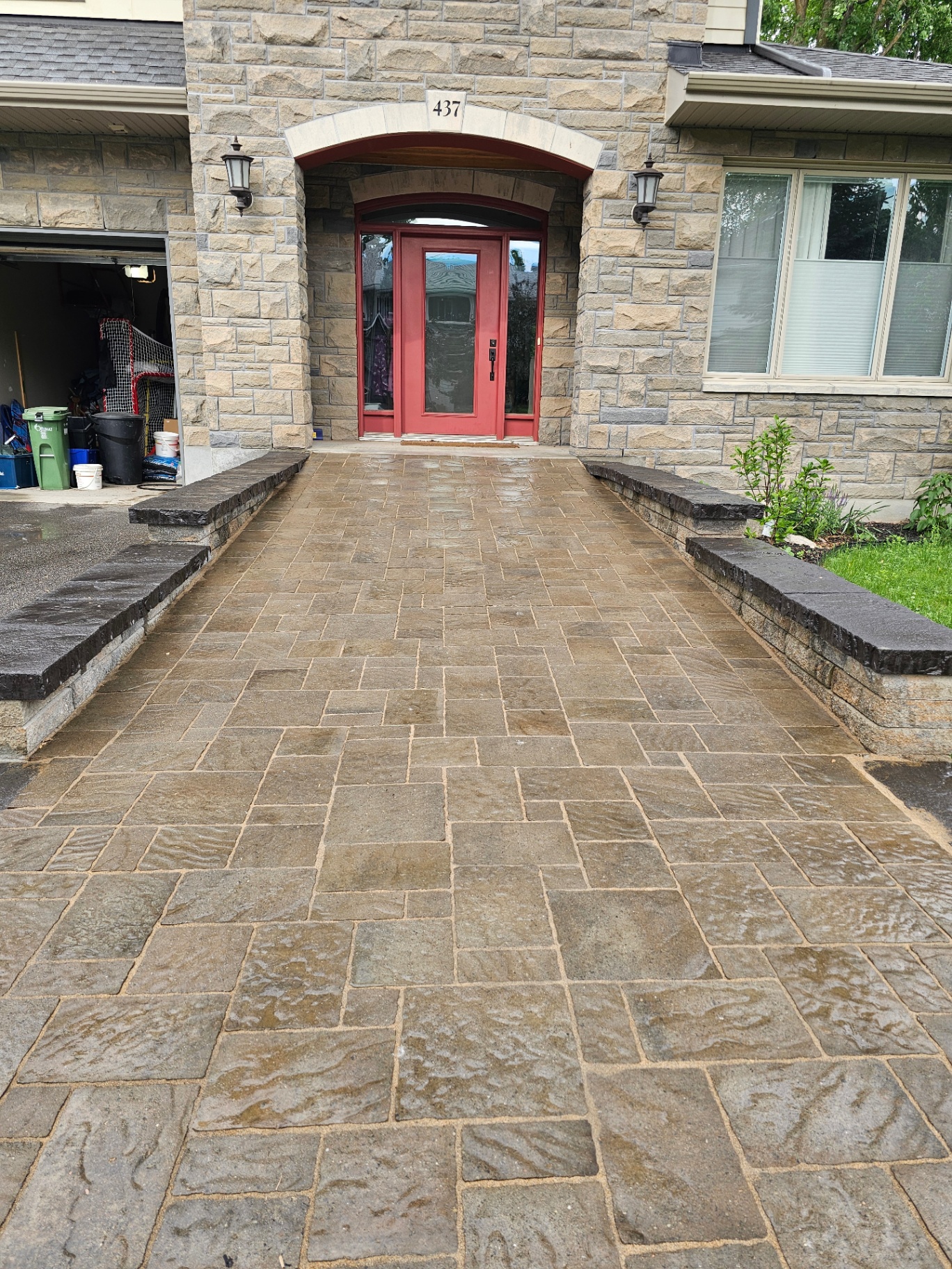 Full driveway interlock restoration in McKellar Park Ottawa after